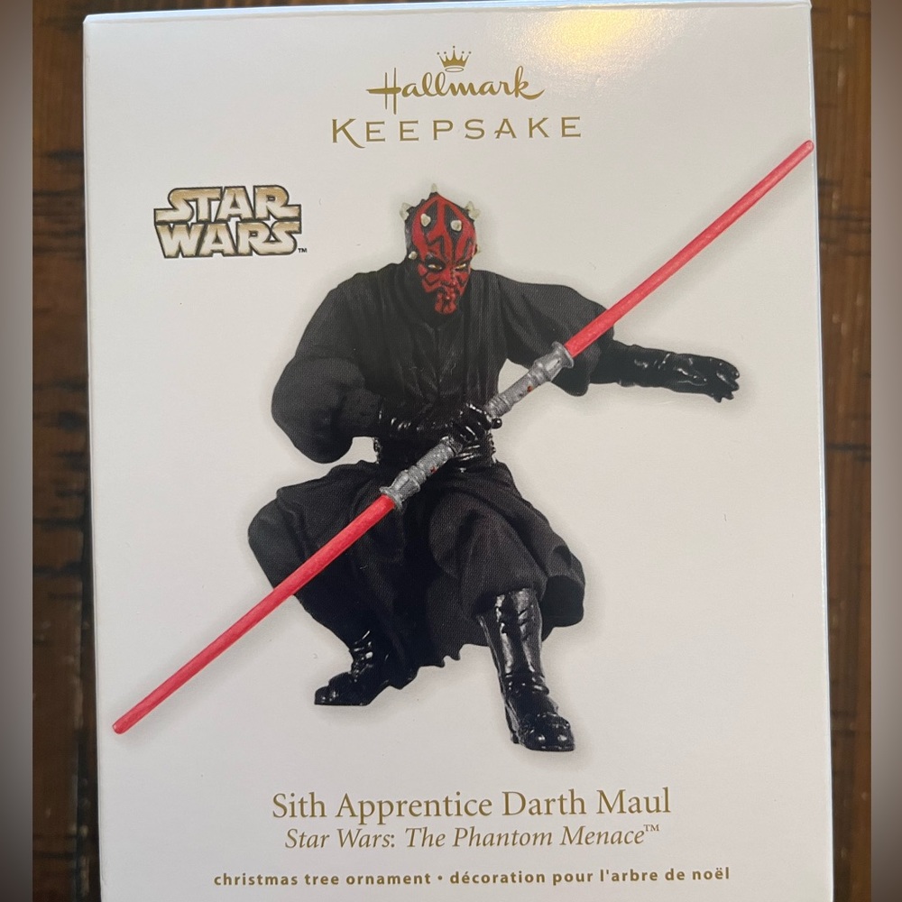 Star Wars Sith Darth Maul Hallmark Keepsake Ornament. New in box.